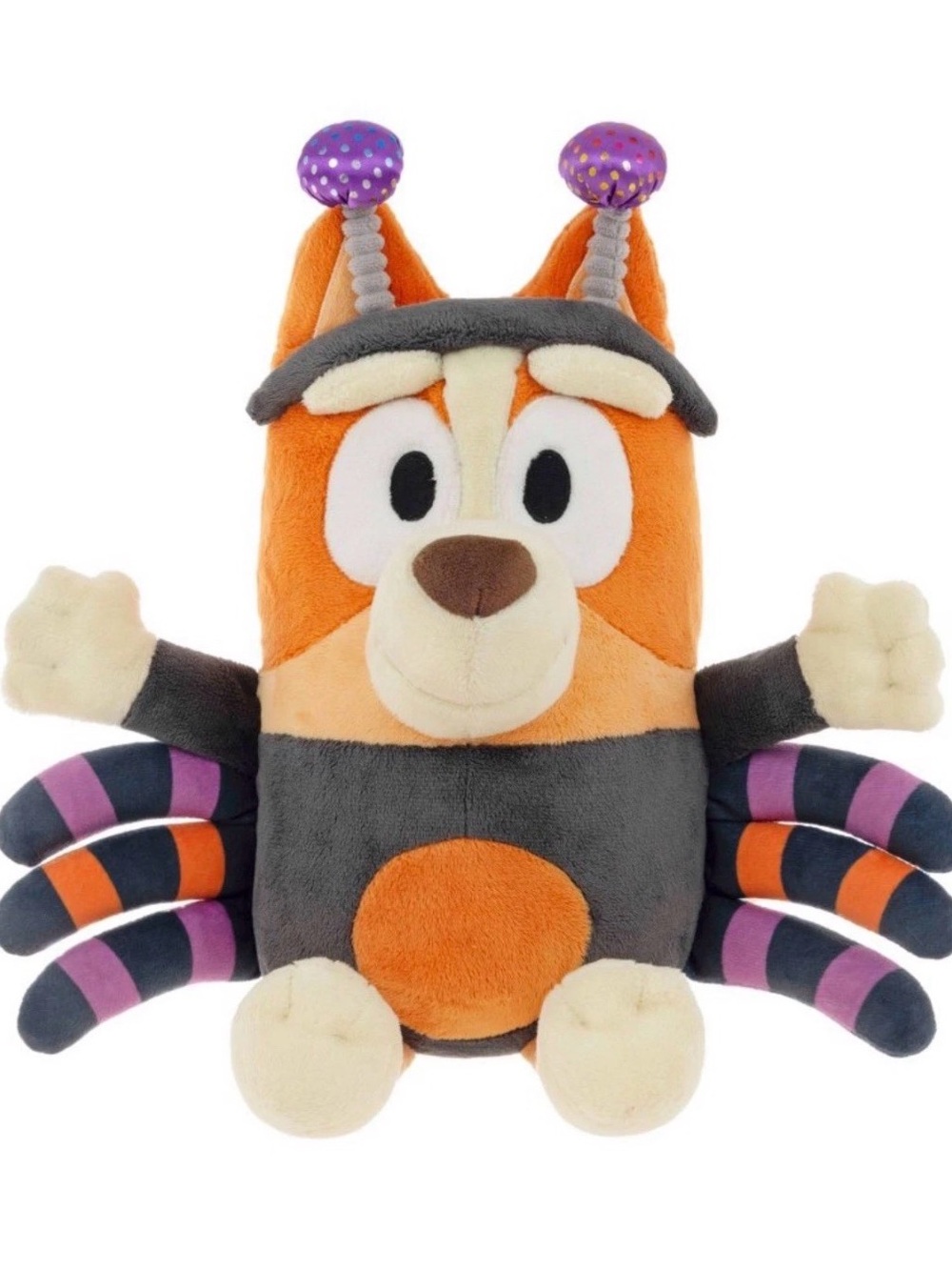 Disney Orange and Purple Striped Spider Plush Toy